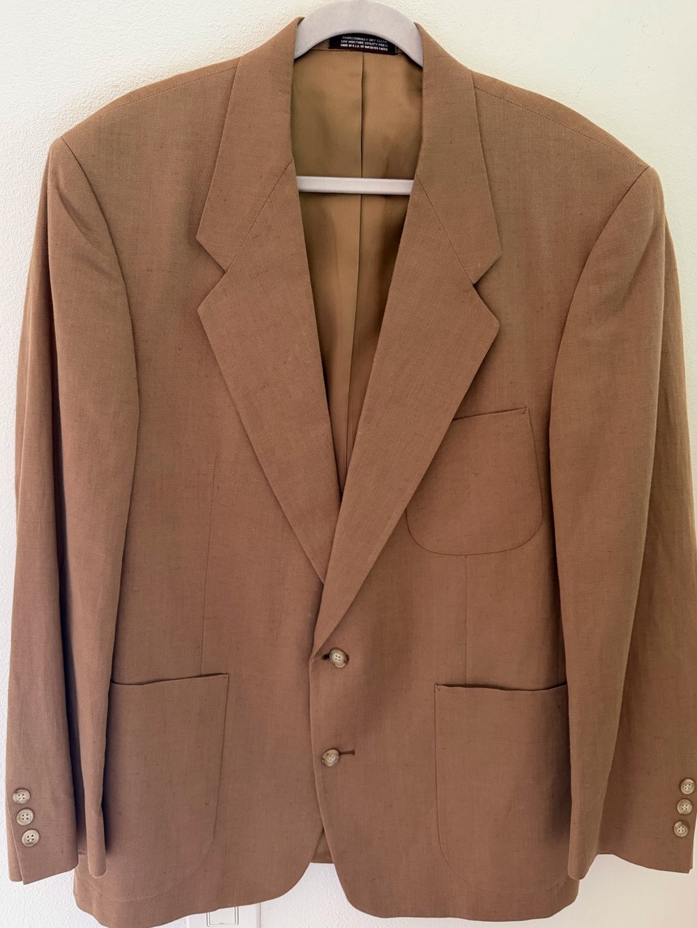 Vtg Evan-Picone  Men's Classic Camel Blazer 42R